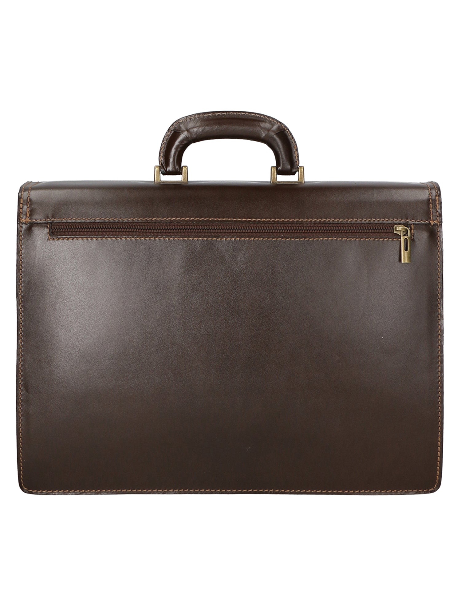 Cesare Borsa da lavoro uomo Vera pelle 7002-T.MORO Gave Lux