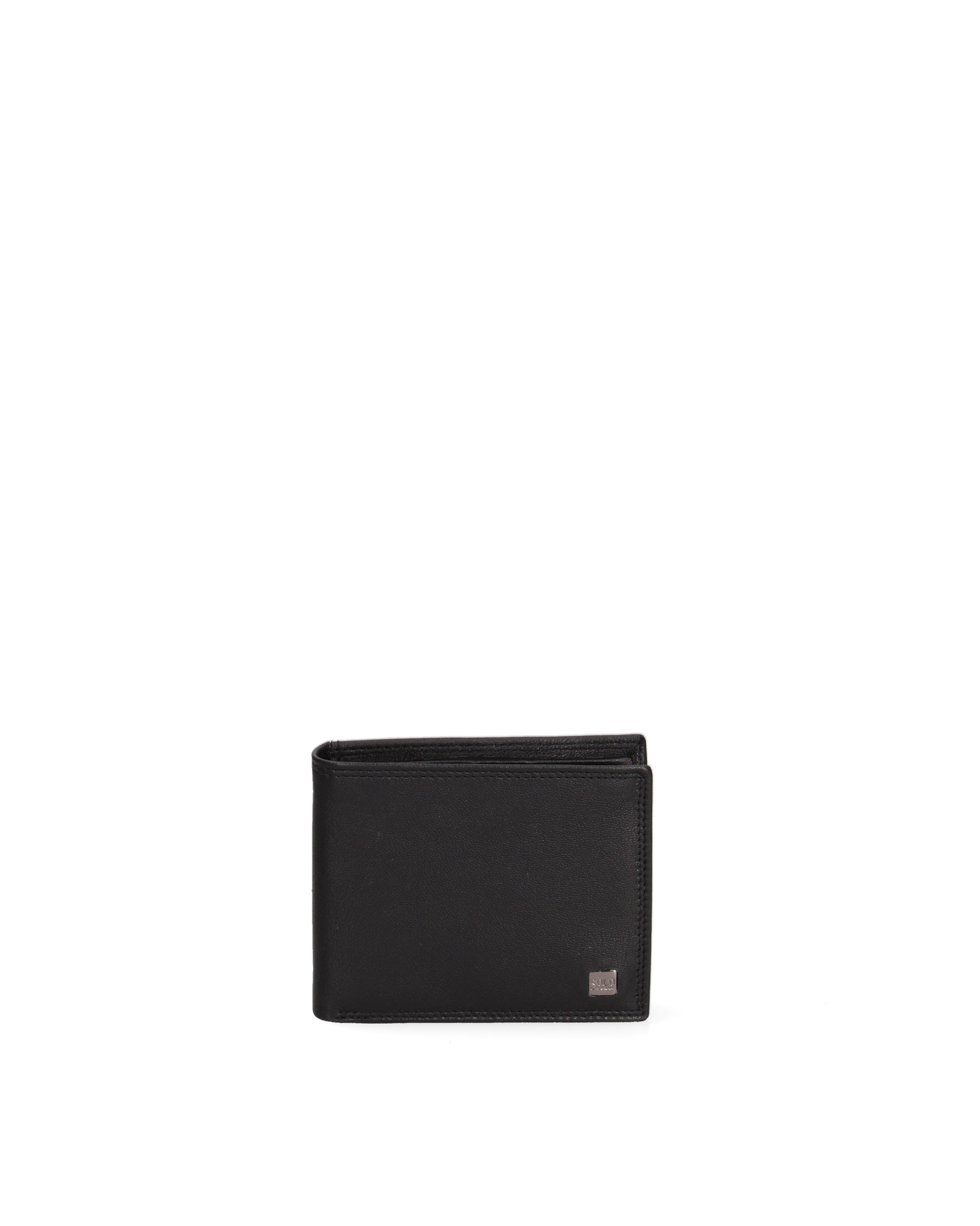 Portafoglio uomo in vera pelle Casual K35358P030-NERO Solo Soprani