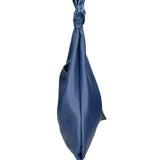Borsa a spalla da donna 100% vera pelle 07156-D24 BLU Viola Castellani