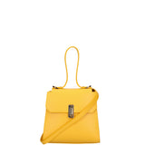 Borsa a mano da donna 100% pelle 07204-L224 GIALLO Viola Castellani