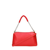 Borsa a spalla da donna Vera pelle 07141-D58 ROSSO FUOCO Viola Castellani