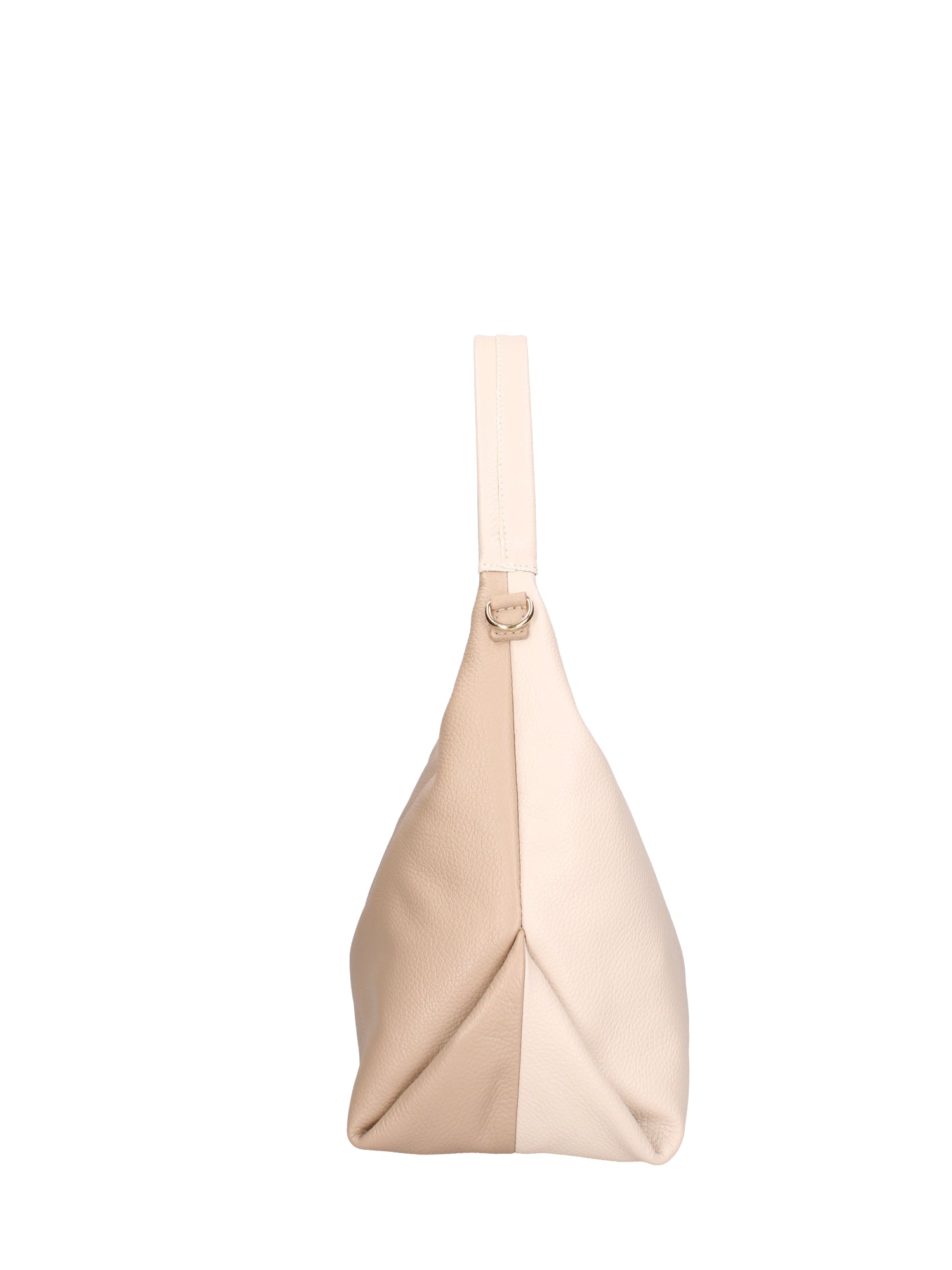 Borsa a spalla da donna Vera pelle 07233-D37 LATTE+D05 TAUPE Roberta Rossi