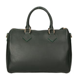 Aralia Borsa a bauletto da donna 100% pelle 5176-D14 VERDE SCURO DARK GREEN Gave Lux