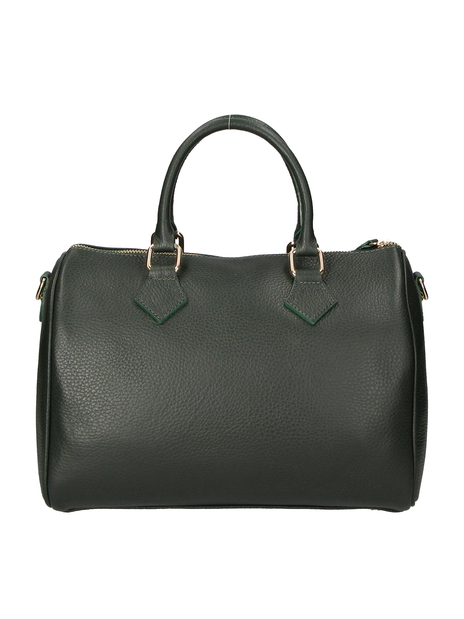 Aralia Borsa a bauletto da donna 100% pelle 5176-D14 VERDE SCURO DARK GREEN Gave Lux