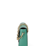 Borsa a tracolla da donna Vera pelle JR-W-1053-BOTTLE GREEN-GOLD John Richmond