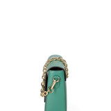 Borsa a tracolla da donna Vera pelle JR-W-1053-BOTTLE GREEN-GOLD John Richmond