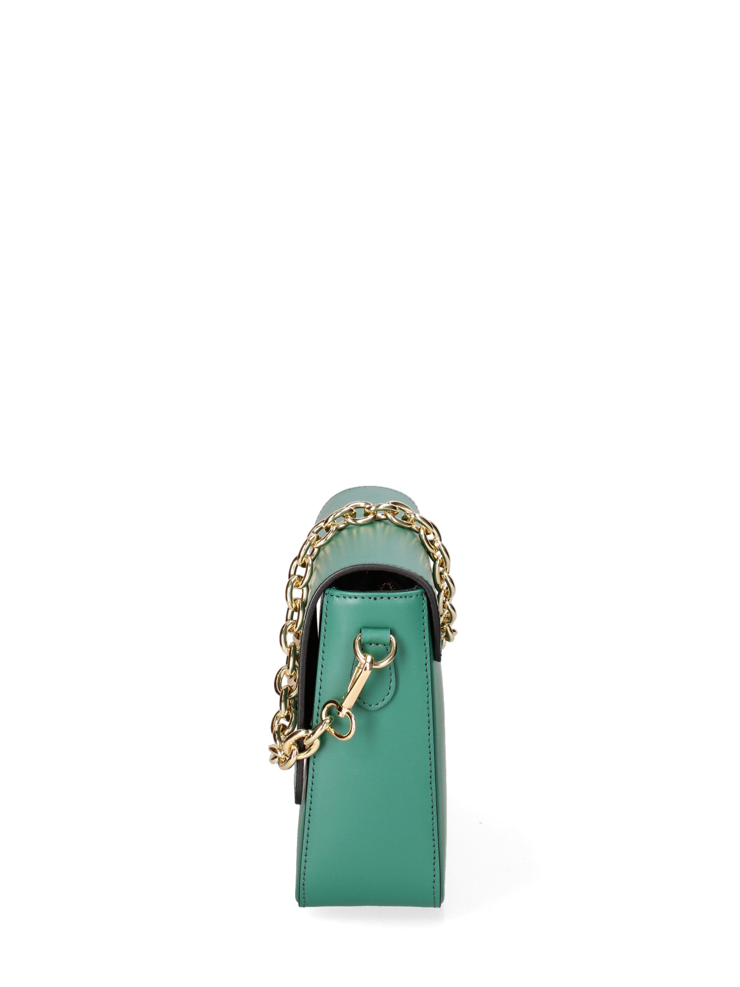 Borsa a tracolla da donna Vera pelle JR-W-1053-BOTTLE GREEN-GOLD John Richmond