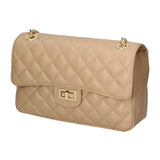 Clizia Borsa a spalla da donna Vera pelle 6078-S40 TAUPE Gave Lux