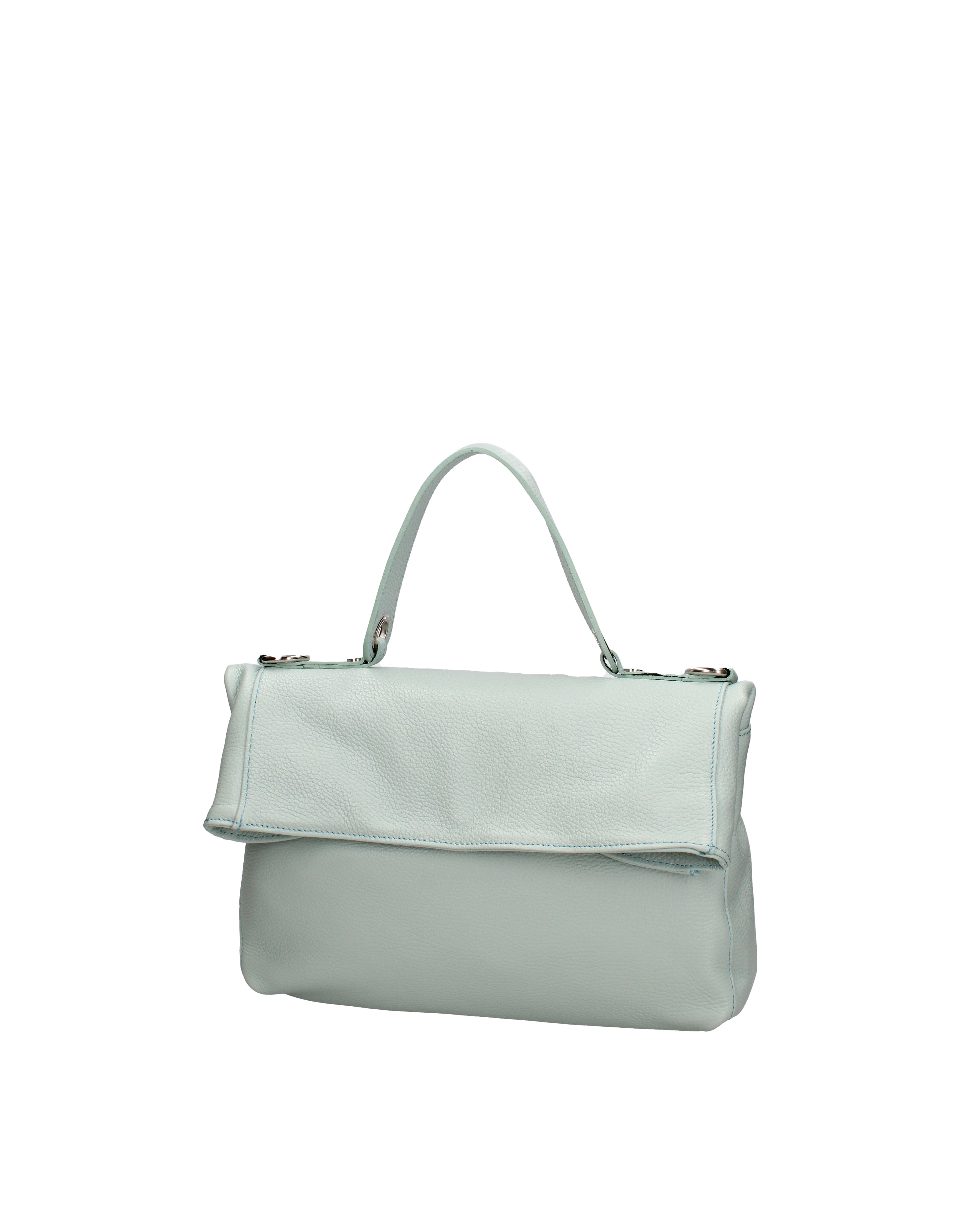 Borsa a spalla da donna Vera pelle 07159-D102 CIELO Viola Castellani