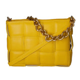 Agostina Borsa a mano da donna Vera pelle 04691-D04 GIALLO YELLOW Gave Lux