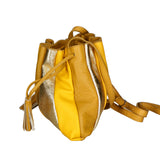 Elysia Borsa a spalla da donna Vera pelle 552043-SENAPE Gave Lux