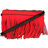 Oxsana Borsa a spalla da donna Neoprene 1311-ROSSO RED Gave Lux
