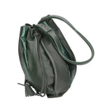 Nunzia Borsa a spalla da donna Vera pelle 576042-VERDE GREEN Gave Lux