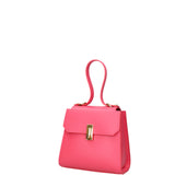 Borsa a mano da donna 100% pelle 07204-L317 FUXIA Viola Castellani