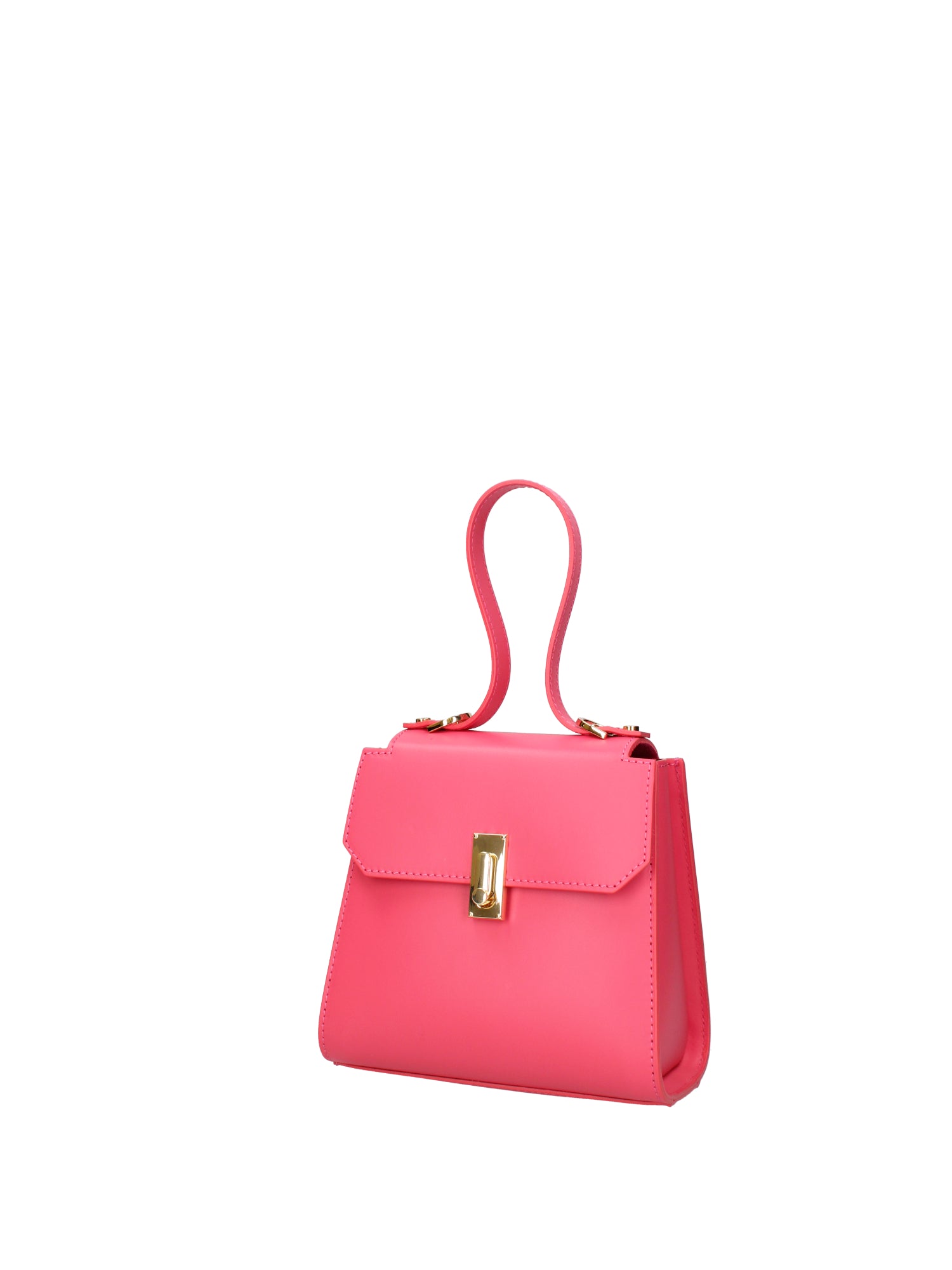 Borsa a mano da donna 100% pelle 07204-L317 FUXIA Viola Castellani
