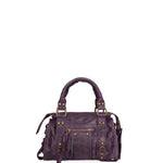 Erisia Borsa a spalla da donna Vera pelle 06091-038 VIOLA SCURO Gave Lux