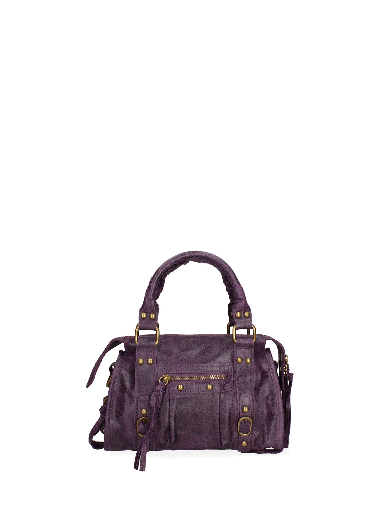 Erisia Borsa a spalla da donna Vera pelle 06091-038 VIOLA SCURO Gave Lux