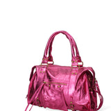 Novara Borsa a spalla da donna Vera pelle 06090 LM-L023 FUXIA Gave Lux
