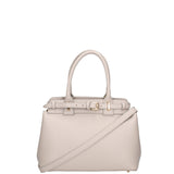 Borsa a mano da donna Vera Pelle 07146-D86 GRIGIO PERLA Viola Castellani
