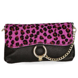 Safira Borsa a mano da donna Vera pelle 04760-LEO P FUXIA Gave Lux