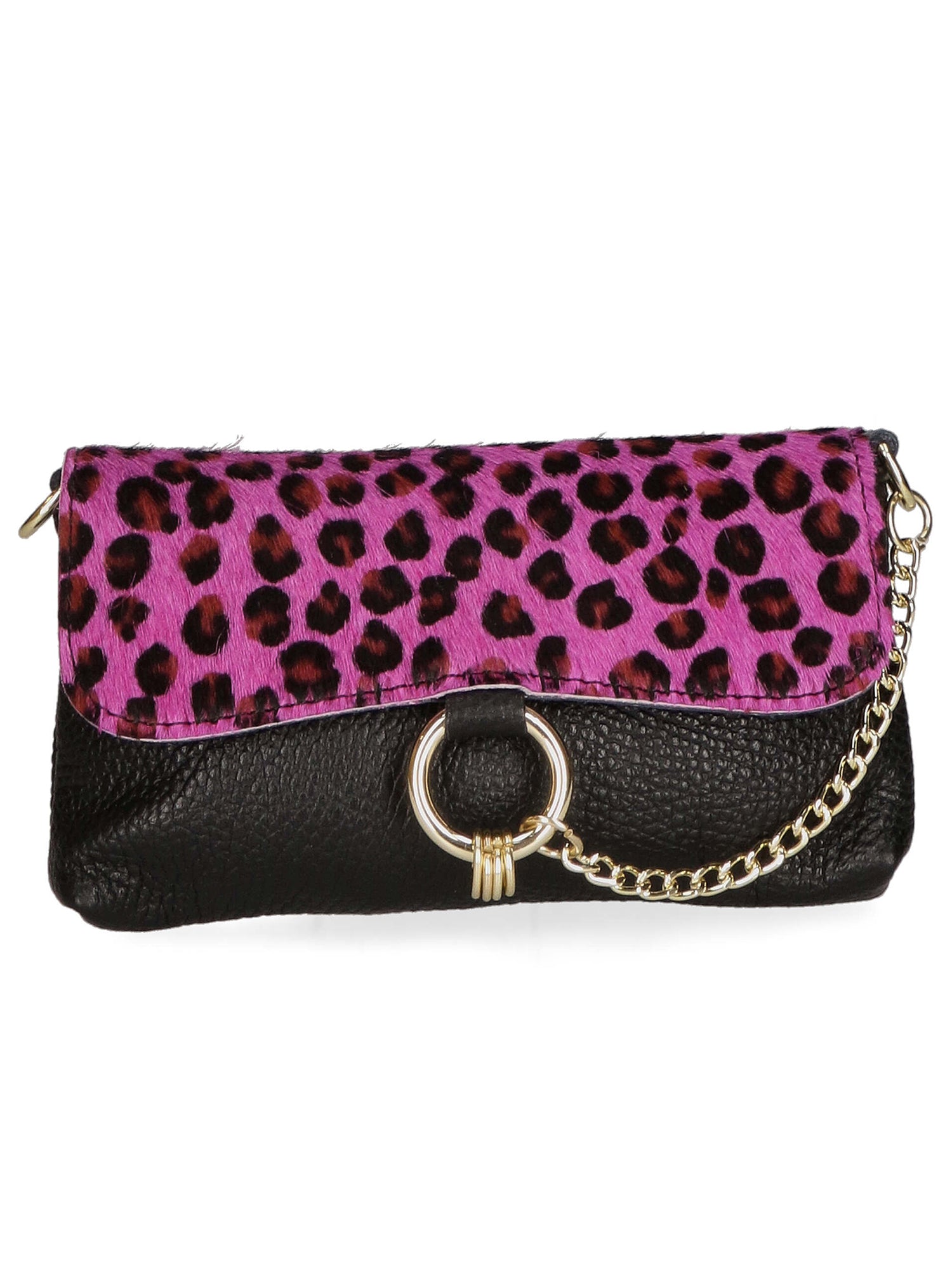 Safira Borsa a mano da donna Vera pelle 04760-LEO P FUXIA Gave Lux