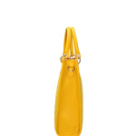 Borsa a mano da donna Misto pelle e tessuto 07149-D04 GIALLO Roberta Rossi