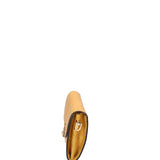 Borsa a tracolla da donna Vera pelle 00734-LU36 SENAPE Viola Castellani