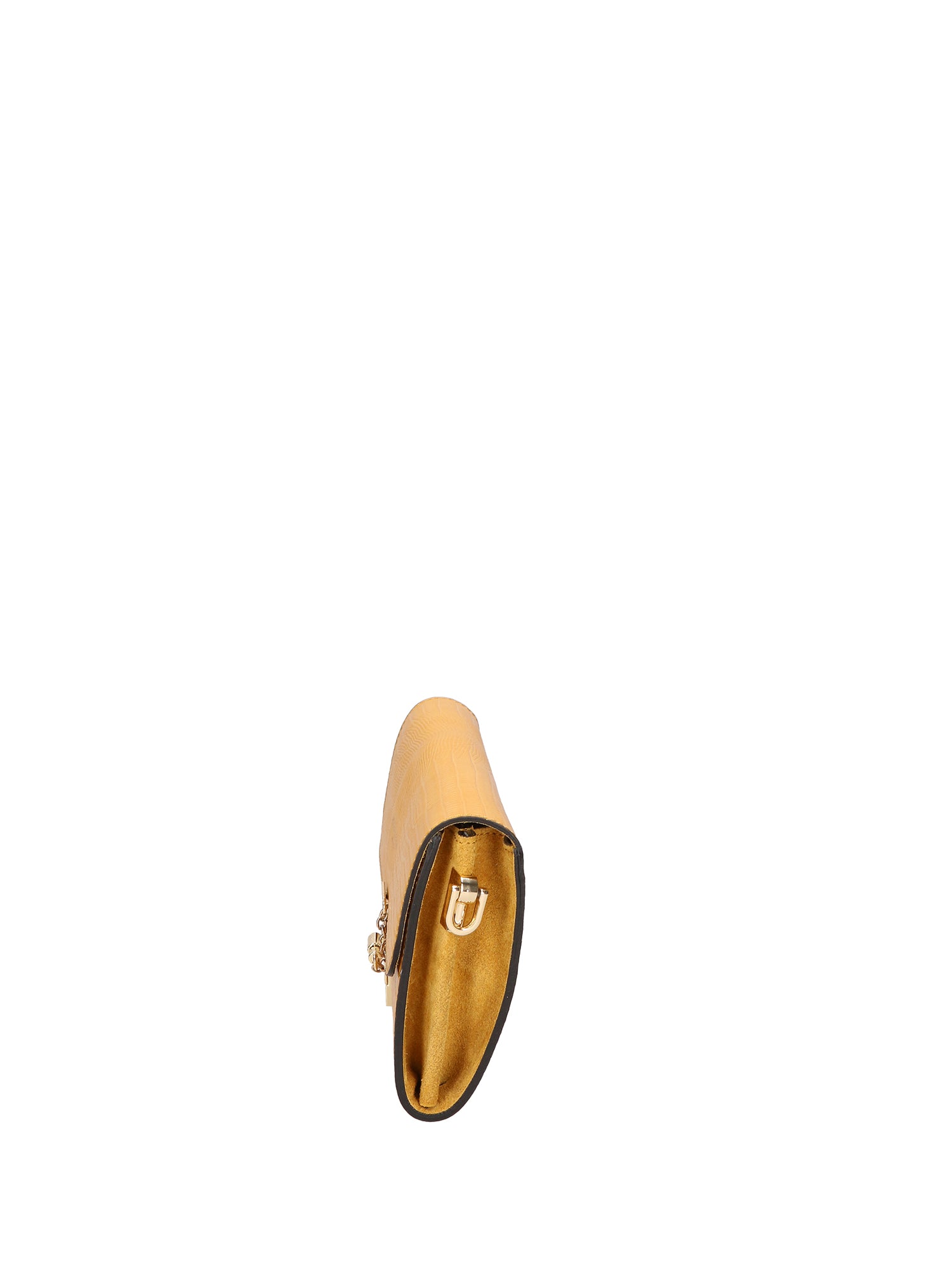 Borsa a tracolla da donna Vera pelle 00734-LU36 SENAPE Viola Castellani