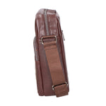 Borsa a tracolla uomo Pelle PU vegana PCL3102-COFFEE Northampton Polo Club