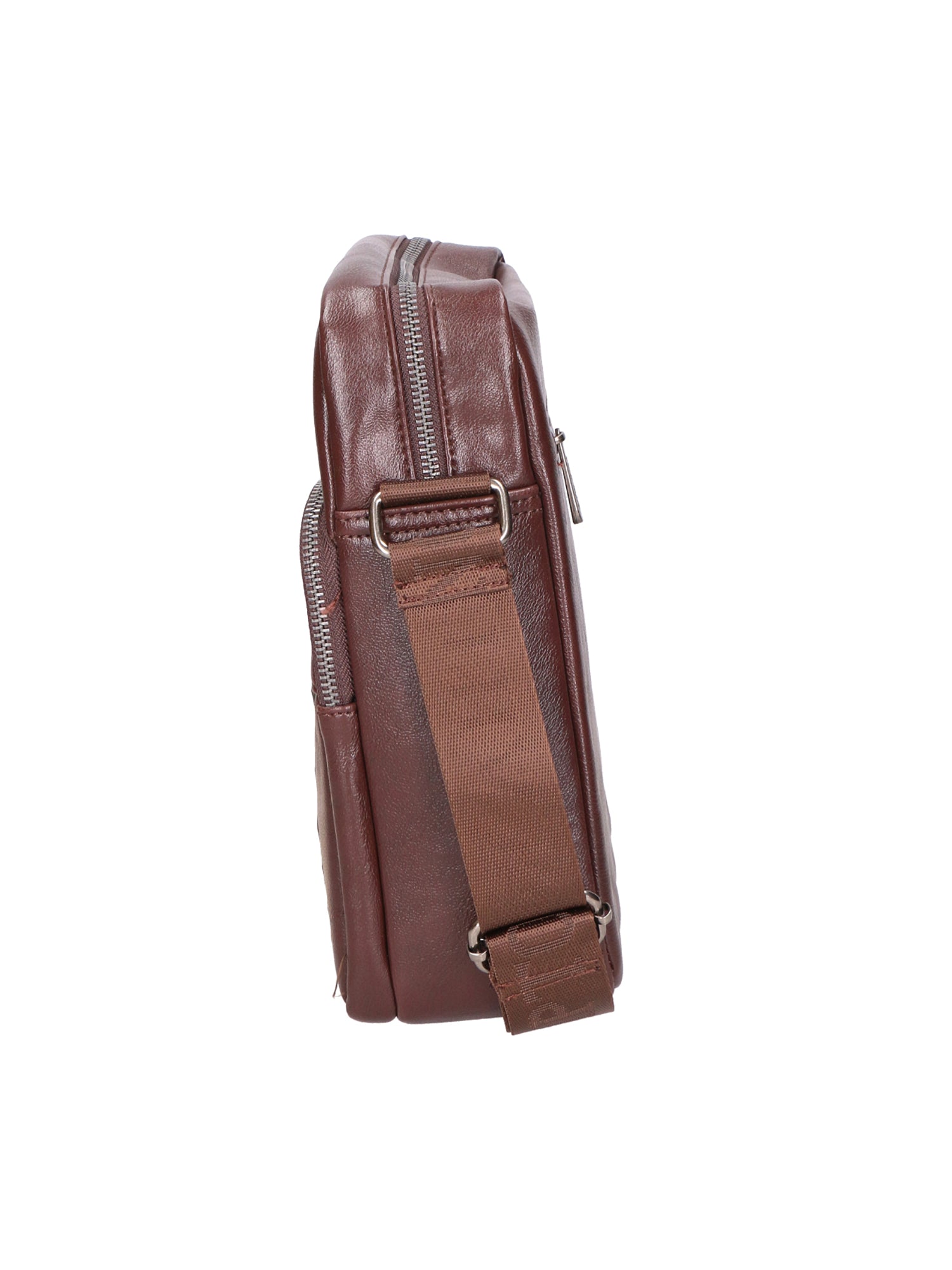 Borsa a tracolla uomo Pelle PU vegana PCL3102-COFFEE Northampton Polo Club