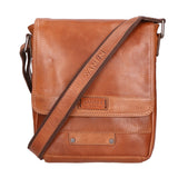 Borsa a tracolla unisex vera pelle Made in Italy SN5862347-TAN Santini Firenze