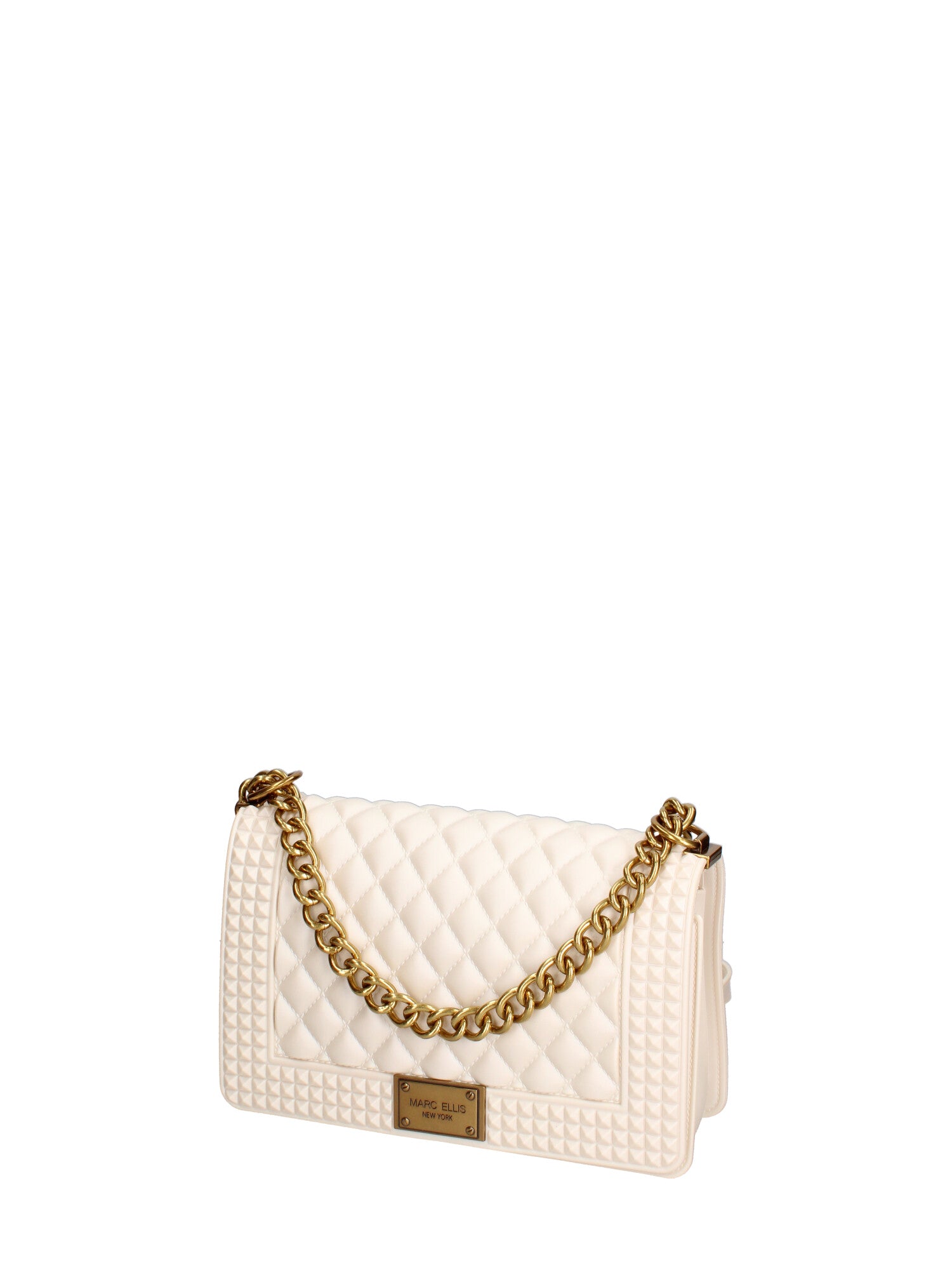 Borsa a mano donna 100% gomma FLAT PENKA M-WHITECAP-LIGHT OTTONE Marc Ellis