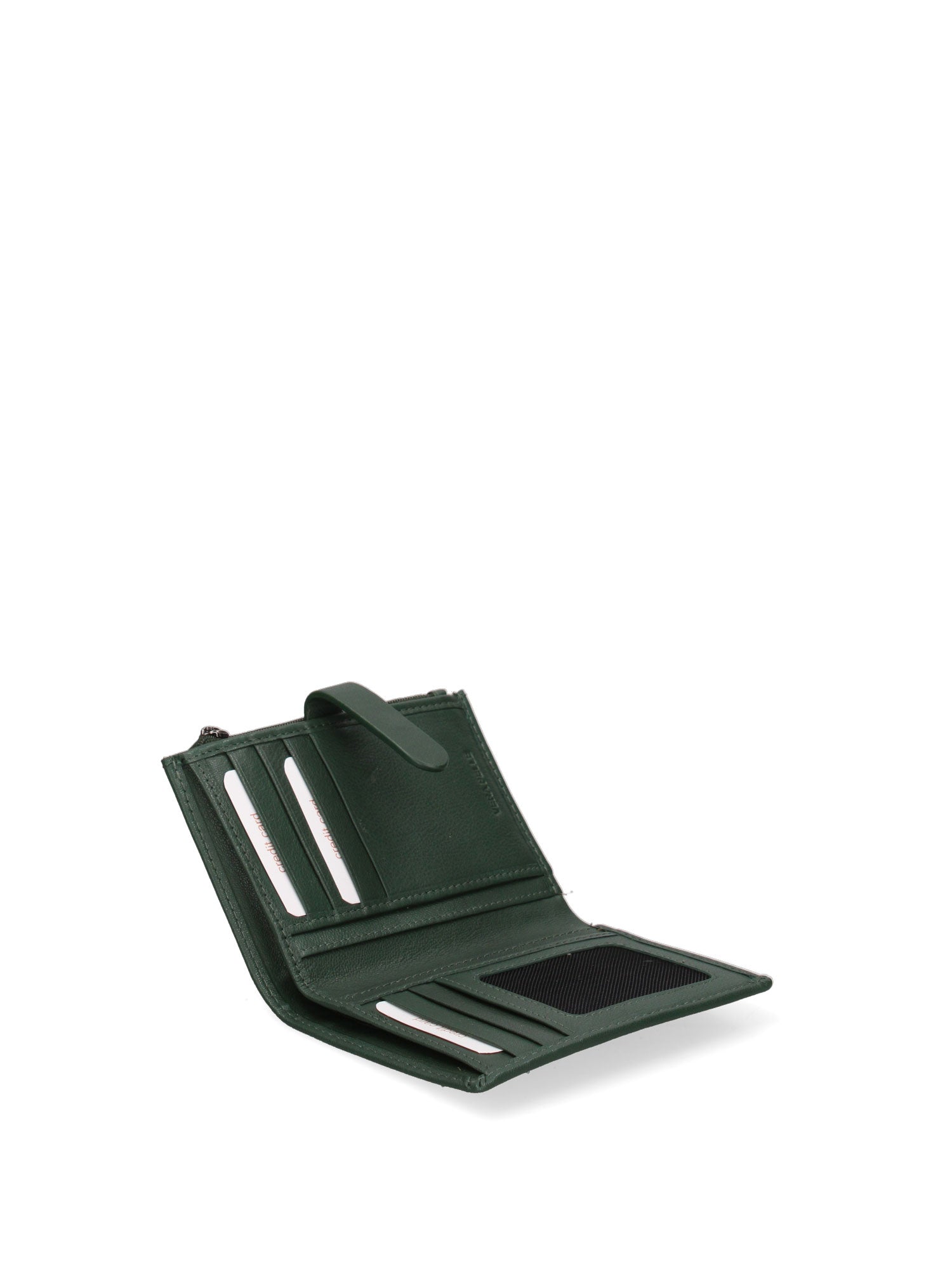 Portafoglio da donna in vera pelle Casual LB7702-20-GREEN Laura Biagiotti