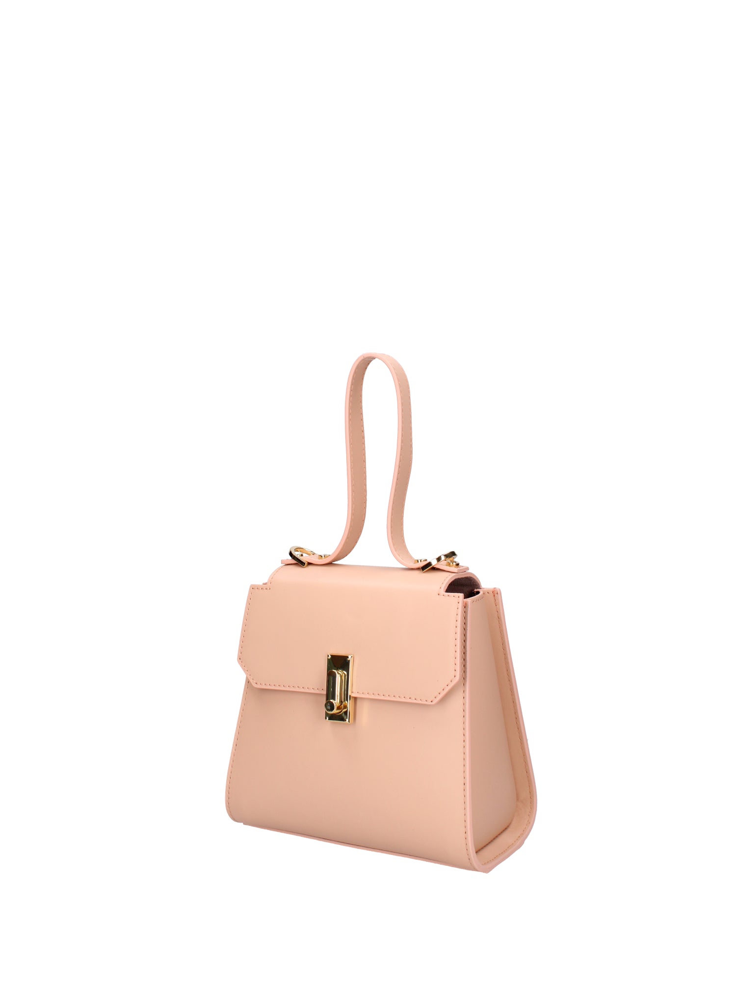 Borsa a mano da donna 100% pelle 07204-L805 LILLA Viola Castellani