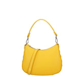 Borsa a spalla da donna 100% pelle ruga 07241-L224 GIALLO Roberta Rossi