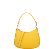 Borsa a spalla da donna 100% pelle ruga 07241-L224 GIALLO Roberta Rossi