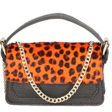 Aleide Borsa a mano da donna Vera pelle 04858-LEO P ARANCIONE Gave Lux