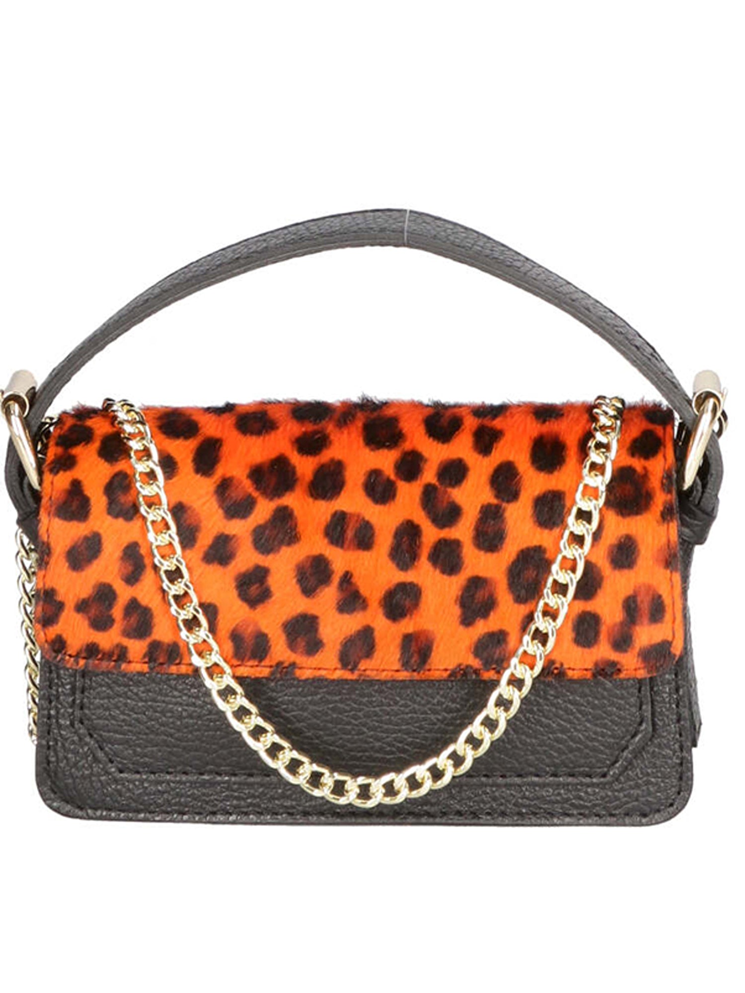 Aleide Borsa a mano da donna Vera pelle 04858-LEO P ARANCIONE Gave Lux