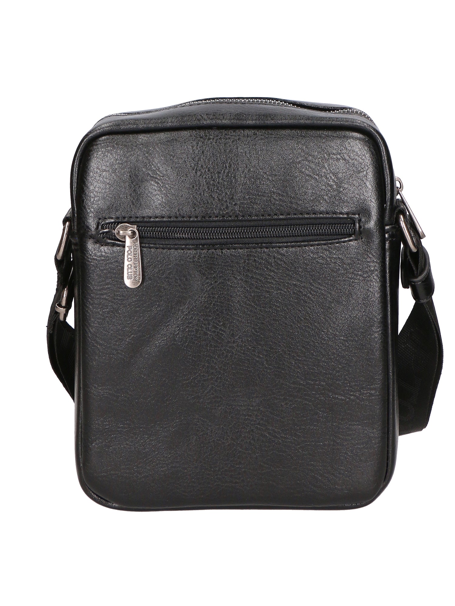 Borsa a tracolla uomo in pelle PU Casual PCL3082-BLACK Northampton Polo Club
