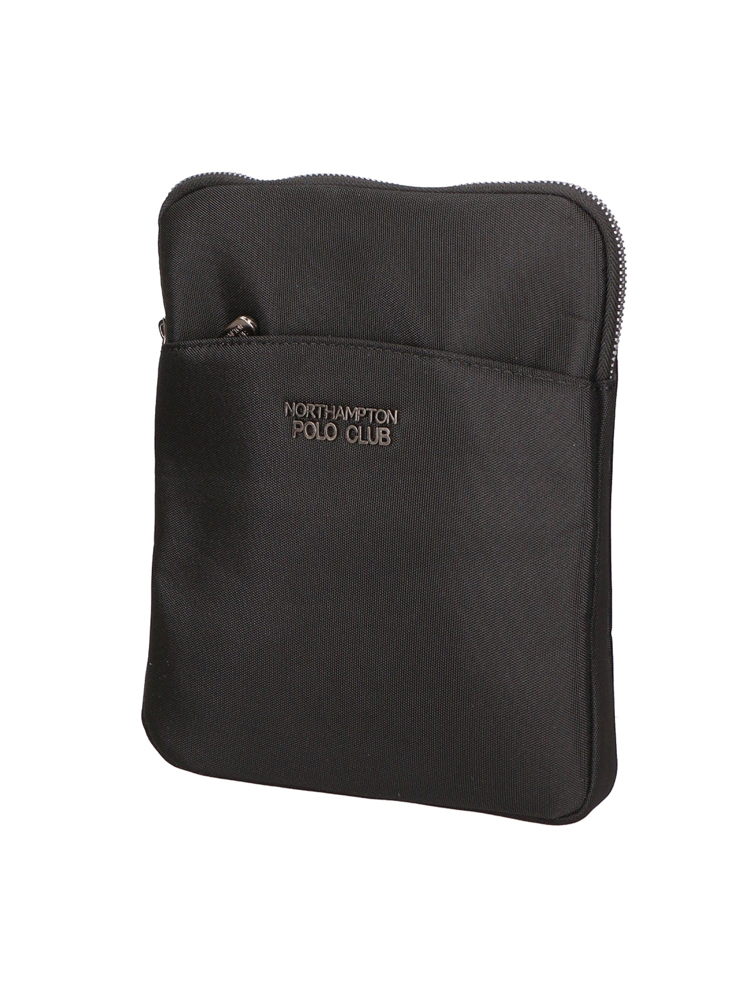 Borsa a tracolla uomo Pelle vegana + Tessuto PCL3153-BLACK Northampton Polo Club