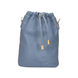Angela Borsa a sacca da donna Vera pelle 05412-S41 CELESTE SCURO Gave Lux