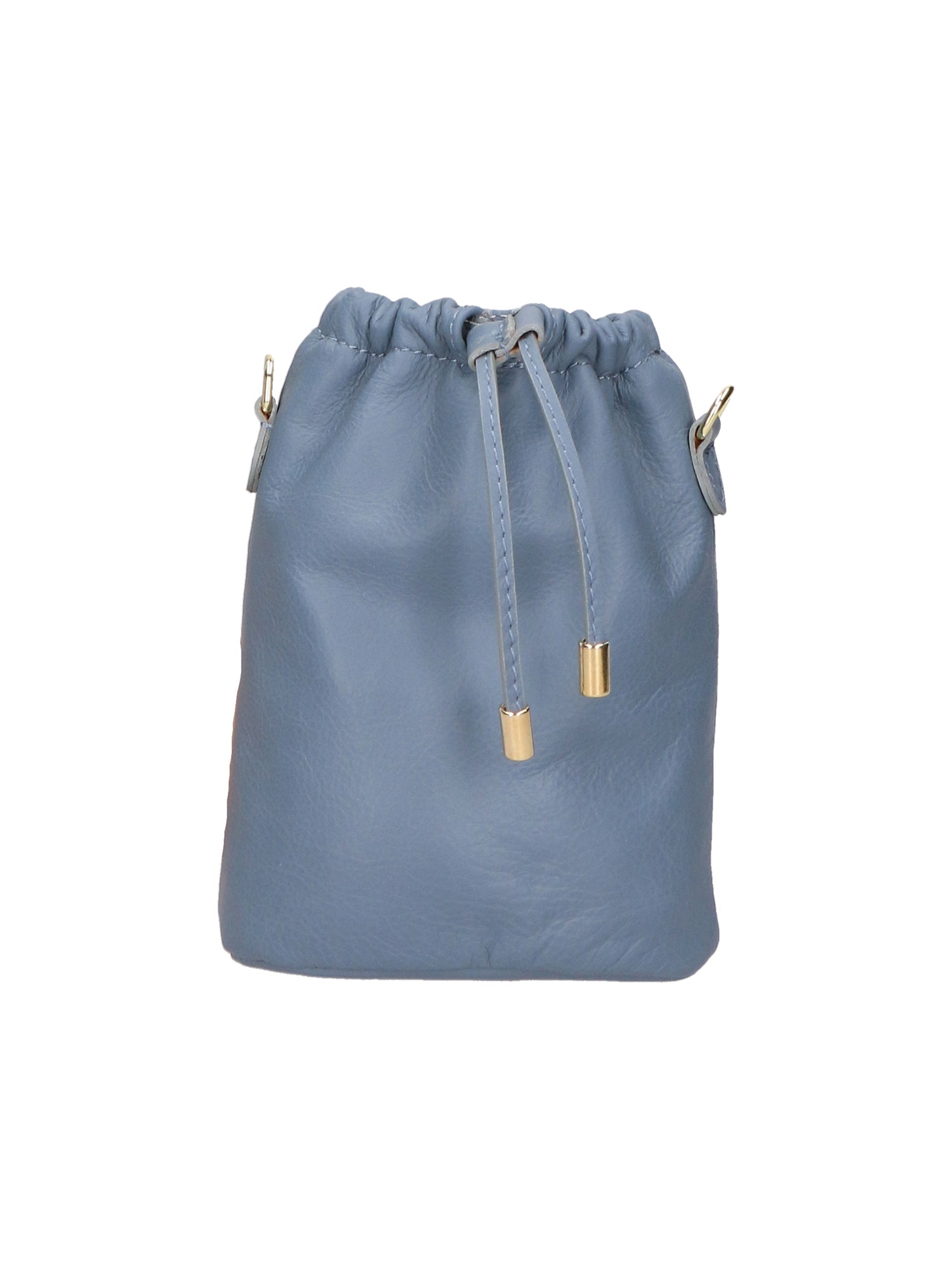 Angela Borsa a sacca da donna Vera pelle 05412-S41 CELESTE SCURO Gave Lux