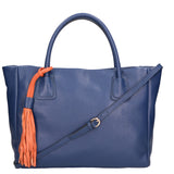 Rosalie Borsa a spalla da donna 100% pelle 06503-D24 BLU Gave Lux