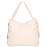 Borsa a spalla da donna Misto pelle e tessuto 07155-D37 LATTE Roberta Rossi