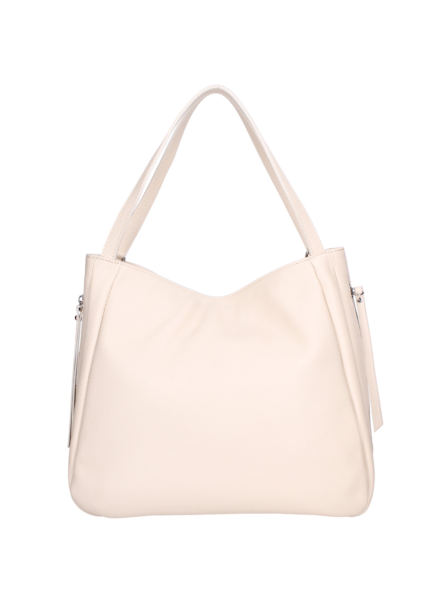 Borsa a spalla da donna Misto pelle e tessuto 07155-D37 LATTE Roberta Rossi