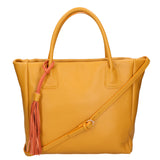 Verdiana Borsa a mano da donna Vera Pelle 06505-D36 SENAPE Gave Lux