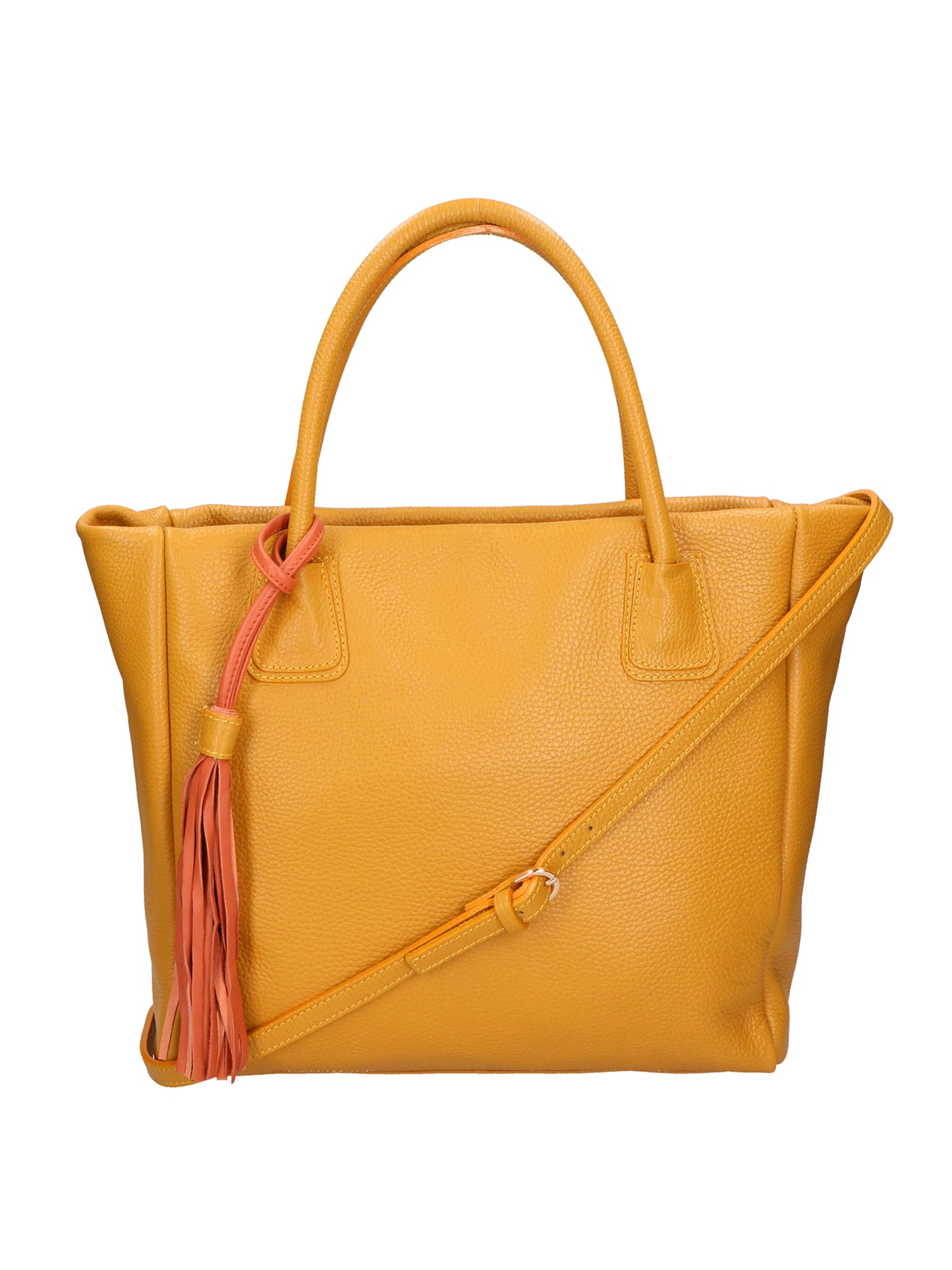 Verdiana Borsa a mano da donna Vera Pelle 06505-D36 SENAPE Gave Lux