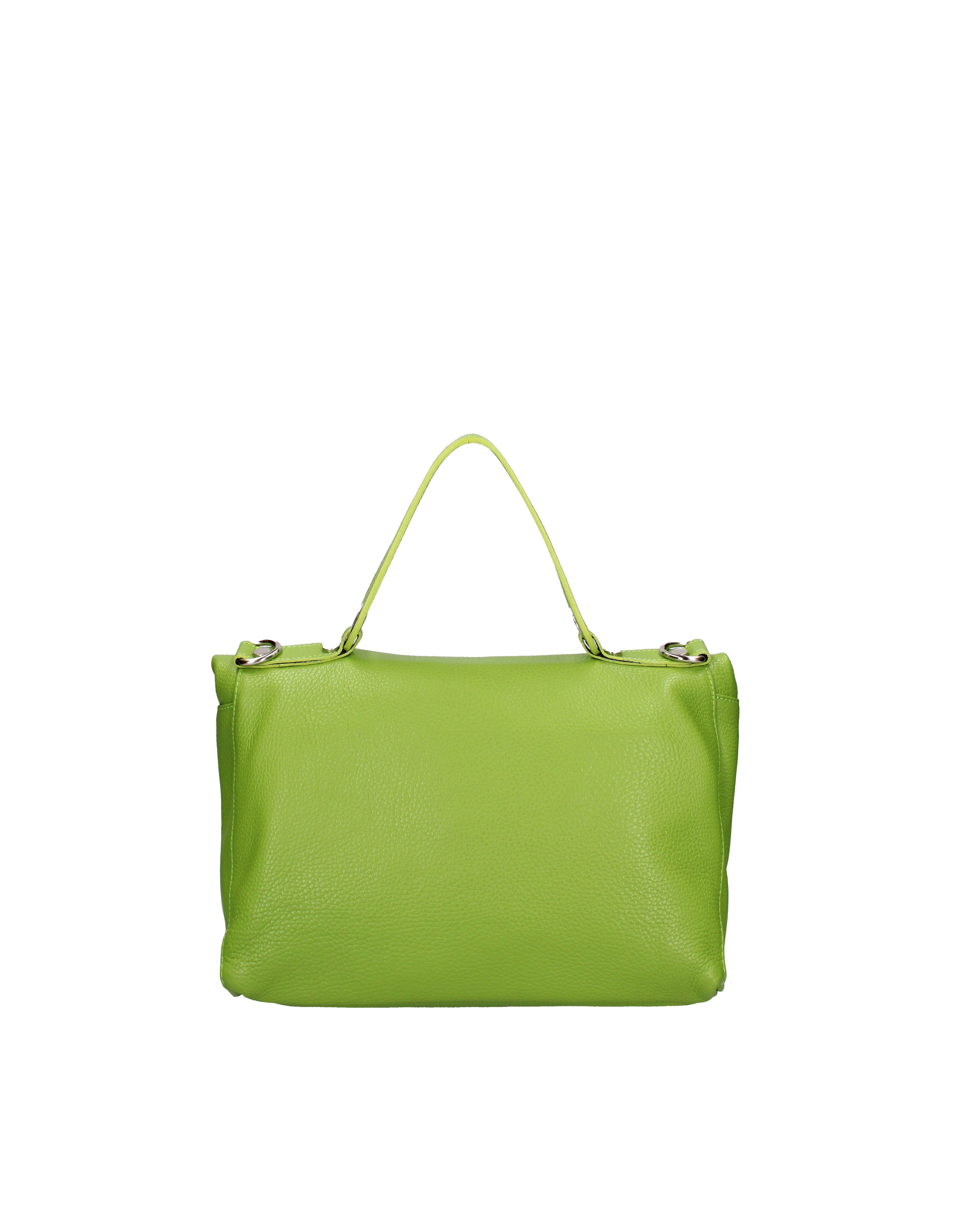 Borsa a spalla da donna Vera pelle 07159-D12 VERDE Viola Castellani
