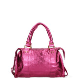 Novara Borsa a spalla da donna Vera pelle 06090 LM-L023 FUXIA Gave Lux