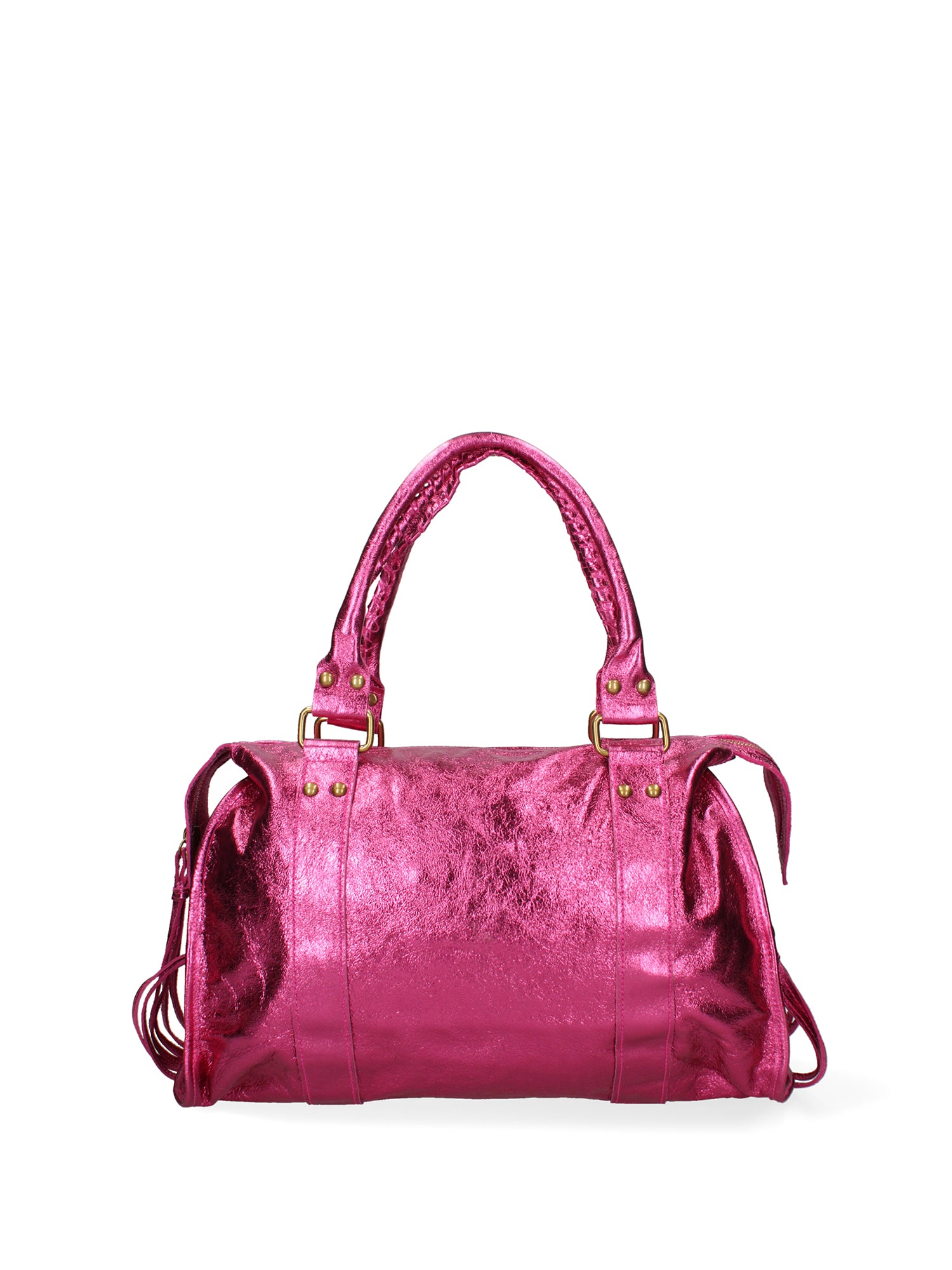 Novara Borsa a spalla da donna Vera pelle 06090 LM-L023 FUXIA Gave Lux